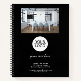 Cuaderno Añadir tu logotipo Personalizado texto foto promoc