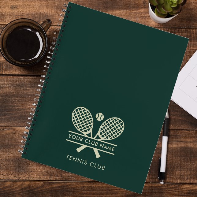 Cuaderno Añadir tu nombre de club Tennis Team Player Person (Your Club Name Tennis Team Players Custom Notebook)