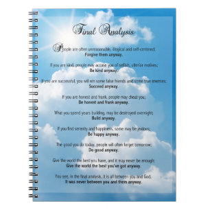 Cuaderno Análisis final: "Hágalo de todos modos "