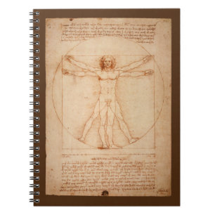 Cuaderno Anatomía de Leonard da Vinci del hombre de