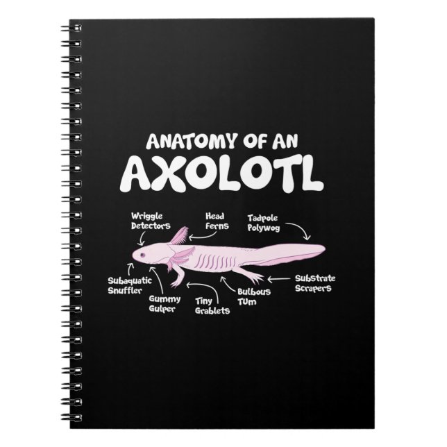 Cuaderno anatomía de una ciencia de la biología axolotl axo (Frente)