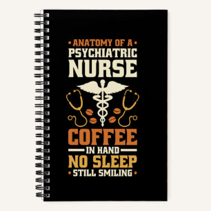 Cuaderno Anatomía de una enfermera psiquiátrica Diseño Psiq