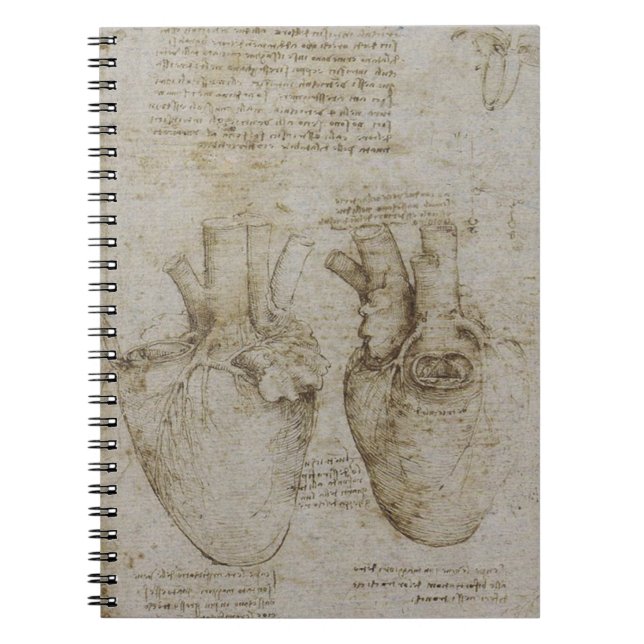 Cuaderno Anatomía del corazón de da Vinci (Frente)