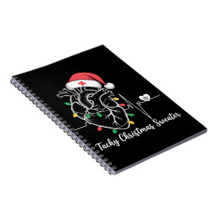 Cuaderno Anatomía del Corazón Navidad Enfermera Cardiaca Ta