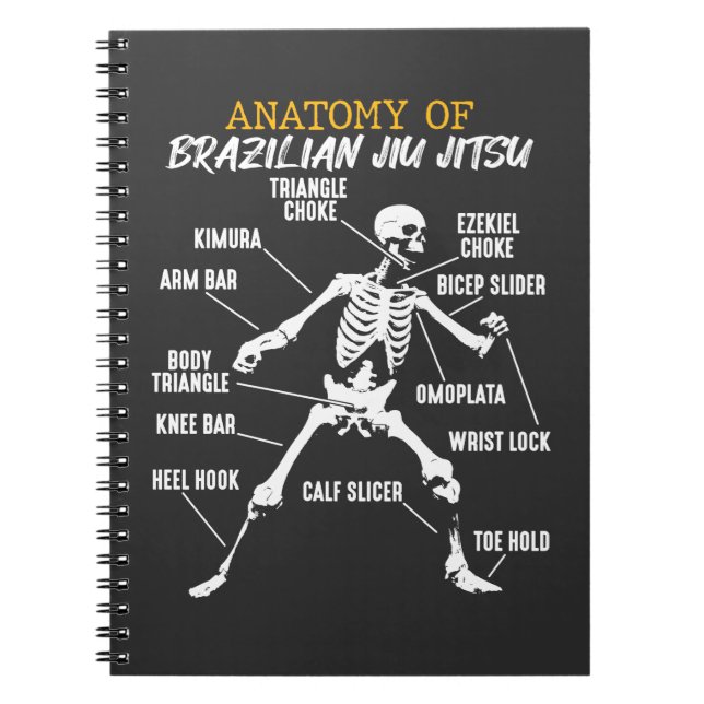 Cuaderno Anatomía del esqueleto brasileño de la lucha Jiu J (Frente)