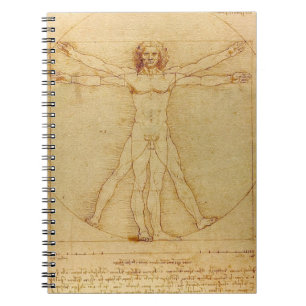 Cuaderno Anatomía del hombre de Leonardo da Vinci Vitruvia