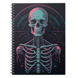 Cuaderno Anatomía Skeleton Cyber Art
