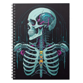 Cuaderno Anatomía Skeleton Cyber Art