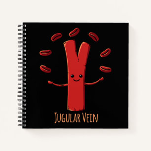 Cuaderno Anatomía vena yugular enfermera médico estudiante