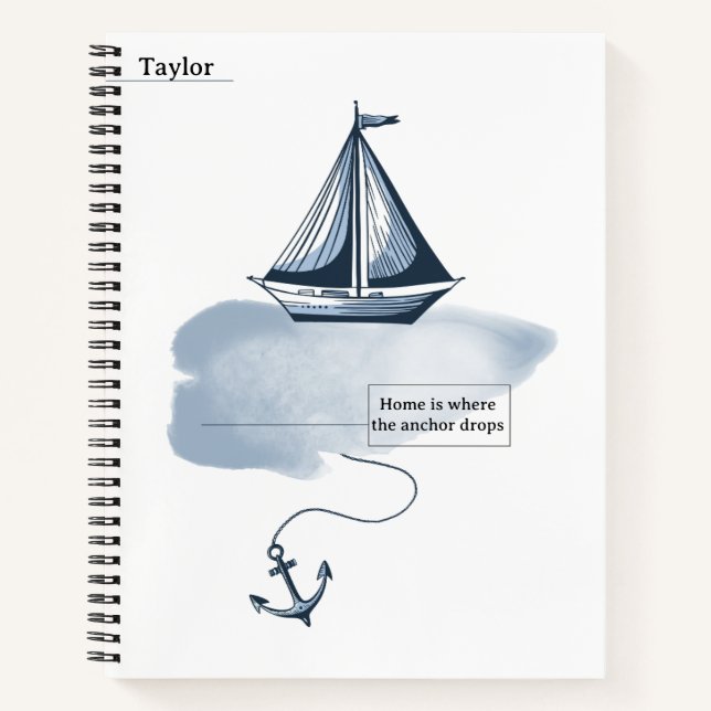 Cuaderno Anchor and Beach Notebook (Anverso)