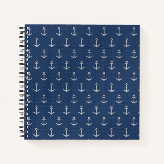 Cuaderno Anchor marino Knit (Anverso)