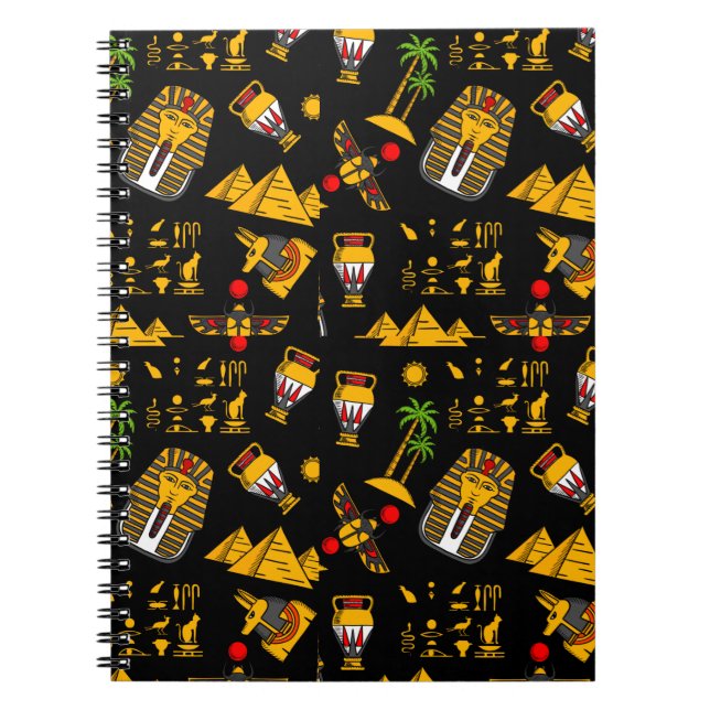 Cuaderno Ancianos antecedentes de patrón jeroglífico egipci (Frente)
