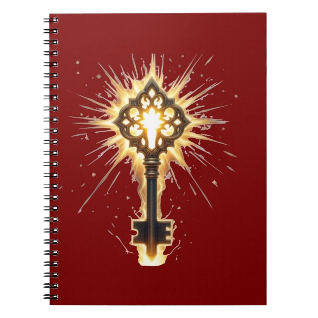 Cuaderno Ancient Fantasy Key with Magical Light – Radiant E (Frente)