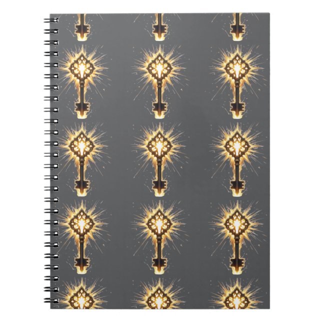 Cuaderno Ancient Fantasy Key with Magical Light – Radiant E (Frente)