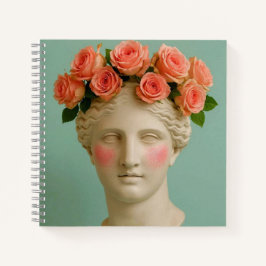 Cuaderno Ancient Greek flower Woman Notebook.
