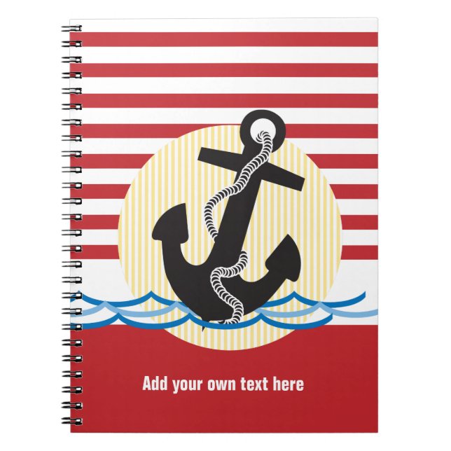 Cuaderno Ancla, Sol y Agua Náutico (Frente)