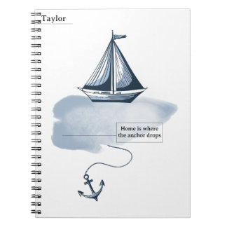 Cuaderno Ancla y bloc de notas de playa