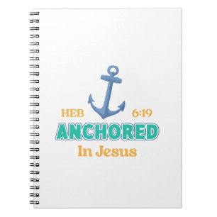 Cuaderno Anclado en Cristo con Hebreos 6:19