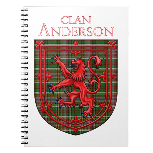 Cuaderno Anderson de Kinnedear Tartan Scottish Plaid (Frente)