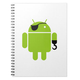 Cuaderno Android Robot Pirate Style
