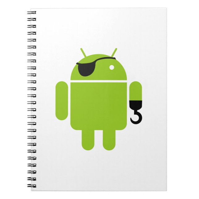 Cuaderno Android Robot Pirate Style (Frente)