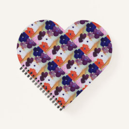 Cuaderno Anemone Spring Flowers Heart Notebook