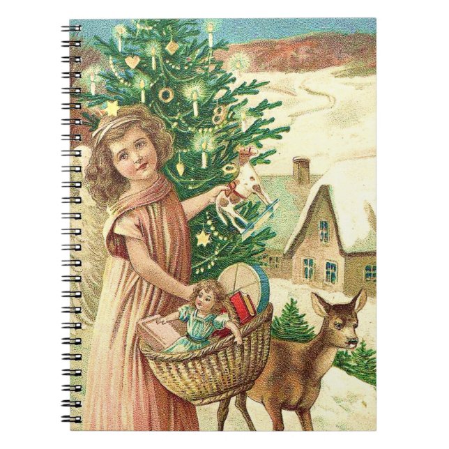 Cuaderno Angel bringing Christmas gifts and presents (Frente)