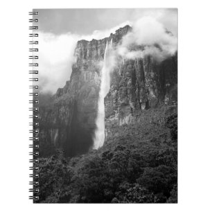 Cuaderno Angel cae en negro y blanco