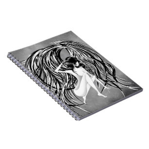 Cuaderno Ángel caído gris 