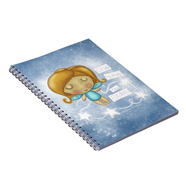 Cuaderno Angel cuelga las estrellas (Lado Derecho)
