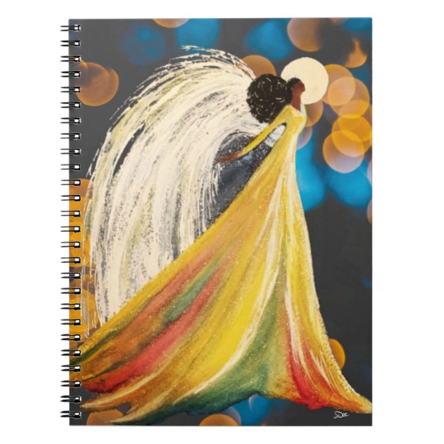 Cuaderno Ángel de la luna - Bloc de notas en espiral (Frente)