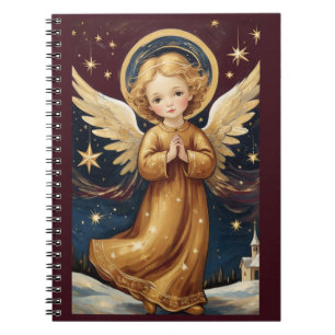 Cuaderno Ángel de Navidad de Cute Vintage