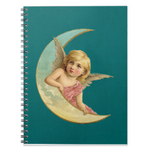 Cuaderno Ángel en una imagen de la luna creciente
