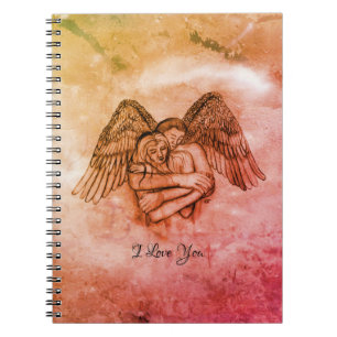 Cuaderno Angel Eros en el amor, te amo