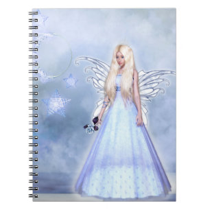 Cuaderno Ángel femenino en azul