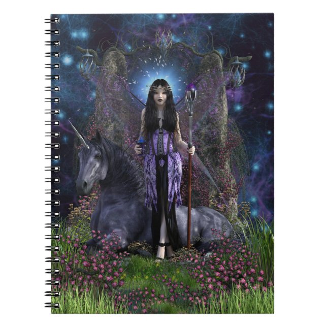 Cuaderno Ángel gótico y unicornio (Frente)