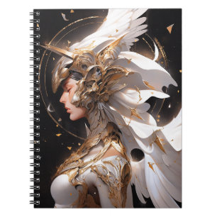 Cuaderno Angel In White Armor Fantasy Art