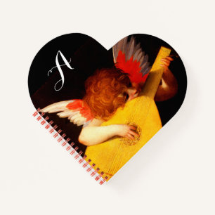 Cuaderno ANGEL JUGANDO LUTE Música Haciendo Monograma Cheru