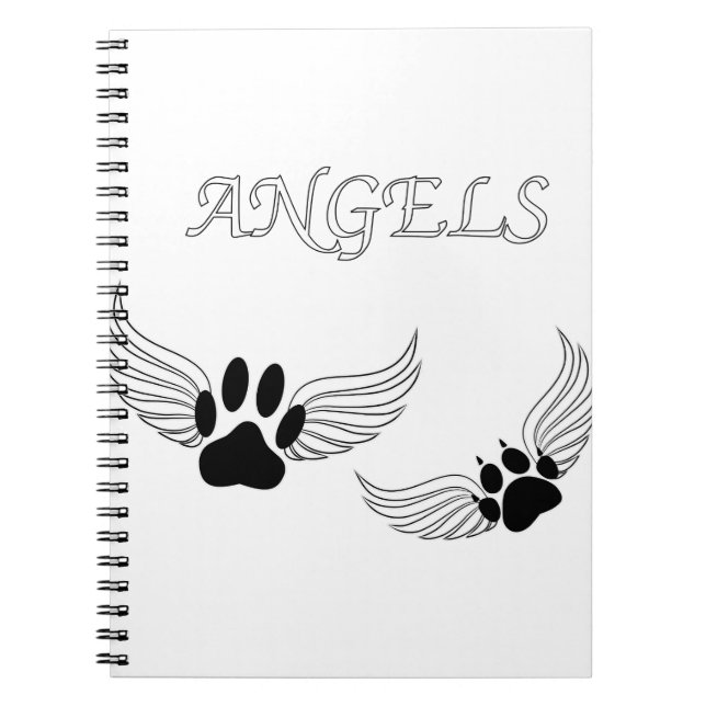 Cuaderno Angel Mascota Paws (Frente)