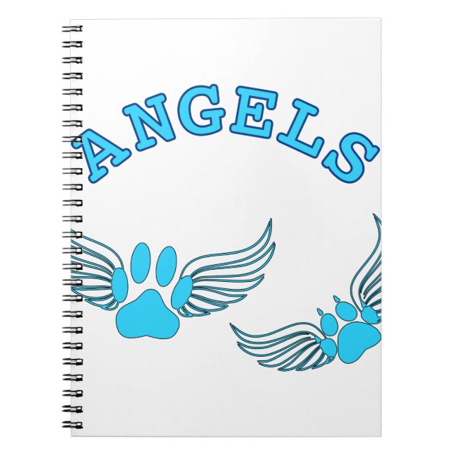 Cuaderno Ángel Mascota Viñe En Azul (Frente)