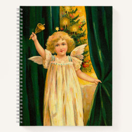 Cuaderno Angel ringing the bell for Christmas time