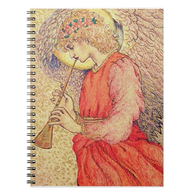 Cuaderno Ángel tocando una flauta dulce (Frente)