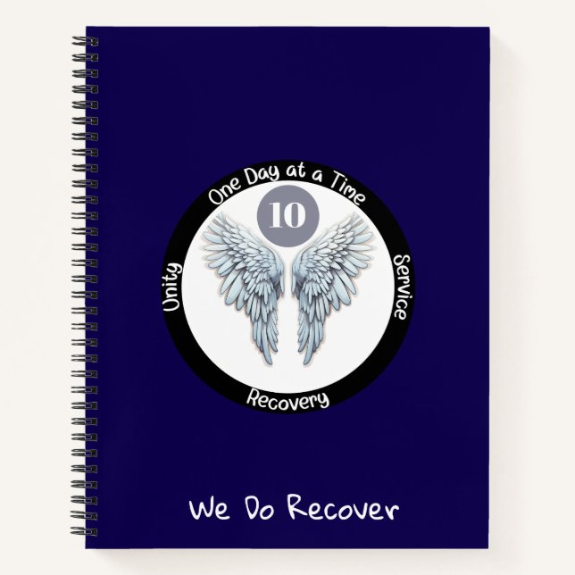 Cuaderno Angel Wings - Custom 12 Step Recovery (Anverso)