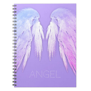 Cuaderno ANGEL WINGS Fairy Purple Custom Name
