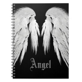 Cuaderno ANGEL WINGS Gray Touathers Nombre personalizado