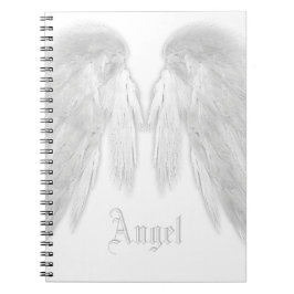 Cuaderno ANGEL WINGS White Custom Name