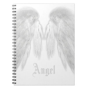 Cuaderno ANGEL WINGS White Custom Name