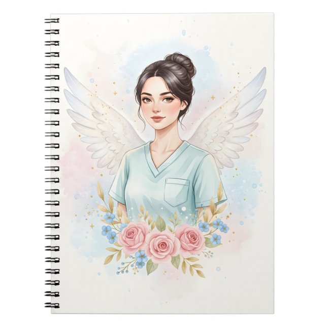 Cuaderno Ángeles en batas de cirugía  (Frente)