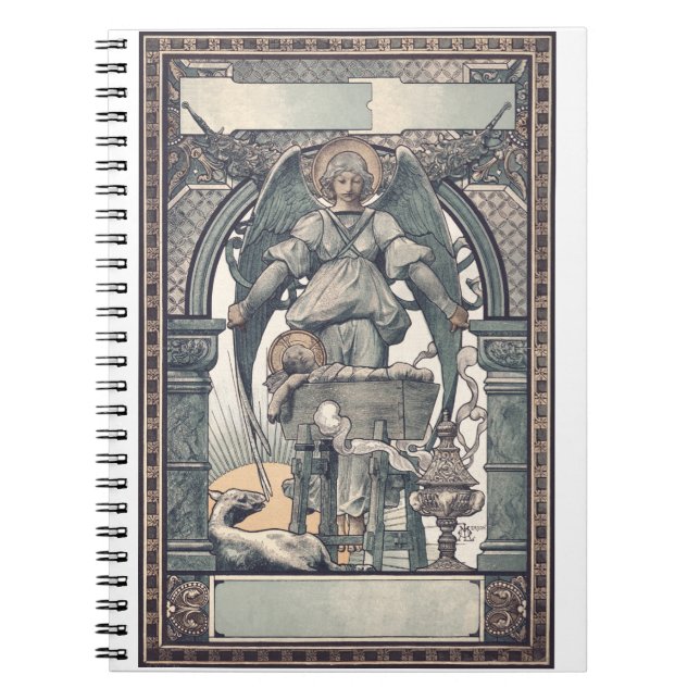Cuaderno Ángeles guardianes con niño Jesús (Frente)