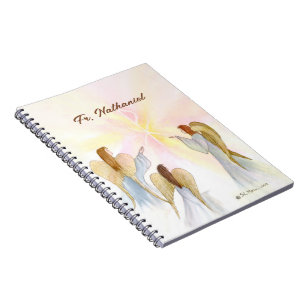 Cuaderno Ángeles religiosos personalizados